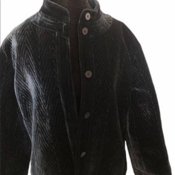 dkny velvet coat